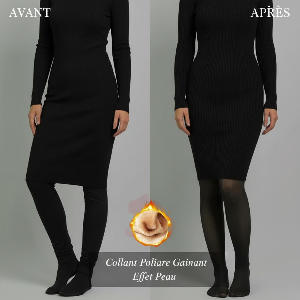 Collant Polaire Gainant (Effet Peau)